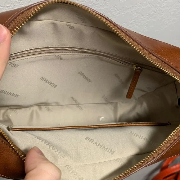 Brahmin Brown Leather Crossbody Bag - Picture 3 of 10